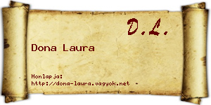 Dona Laura névjegykártya