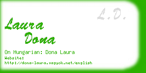 laura dona business card